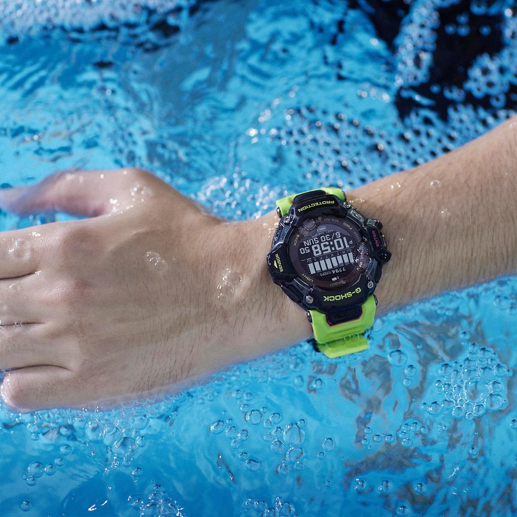Casio Мужские часы G-SQUAD Series Черные GBD-H2000