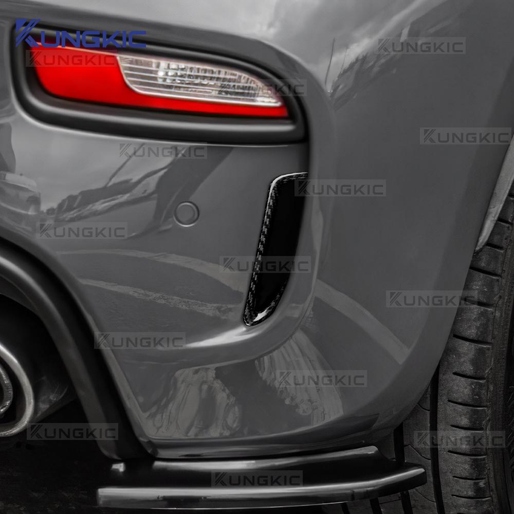 Real Hard Carbon Fiber Sticker For Abarth 595 695 2017 2018 2019 2020 2025 2025 2025 2025 Car Rear Side Air Intake Frame 1Pair