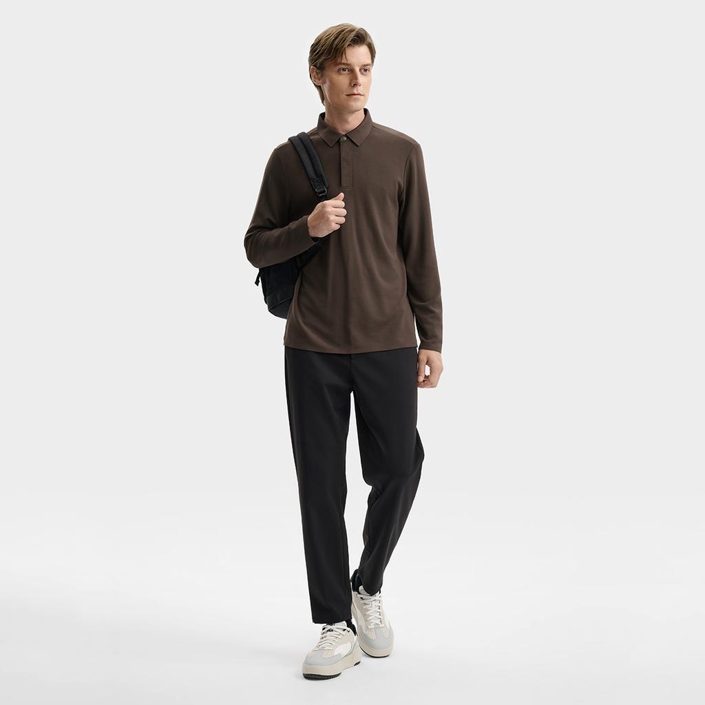 New FILA Polo Shirts Men's Brown Bear Brown F11M542215FBN