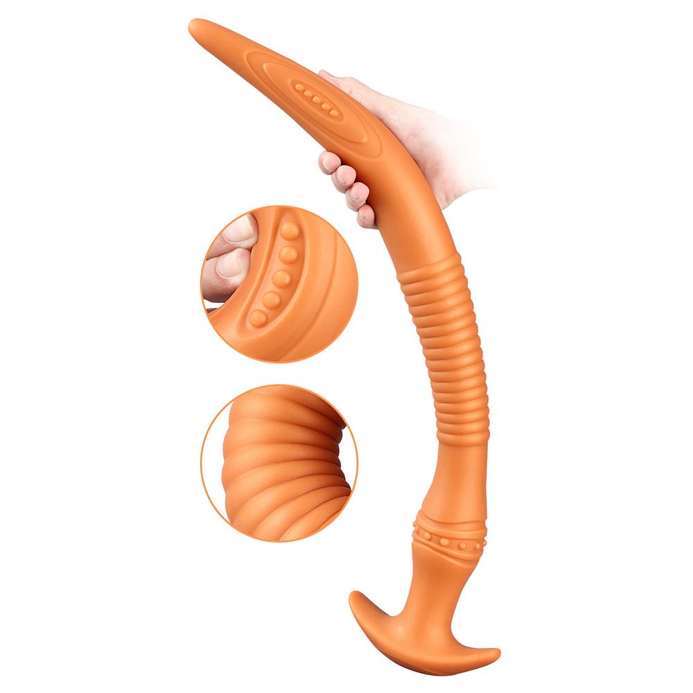 Удлиненный силиконовый анальная пробка, мягкий фаллоимитатор, секс-игрушки, фистинг-ремень на пенисе, реалистичный член, большой член, БДСМ-раб