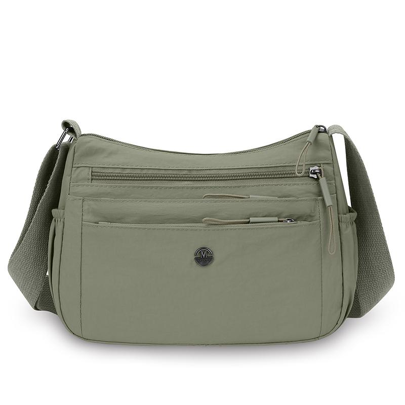 Вместительная легкая сумка кроссбоди из ткани Оксфорд, повседневная женская сумка через плечо, многослойная сумка для мамы, водонепроницаемая