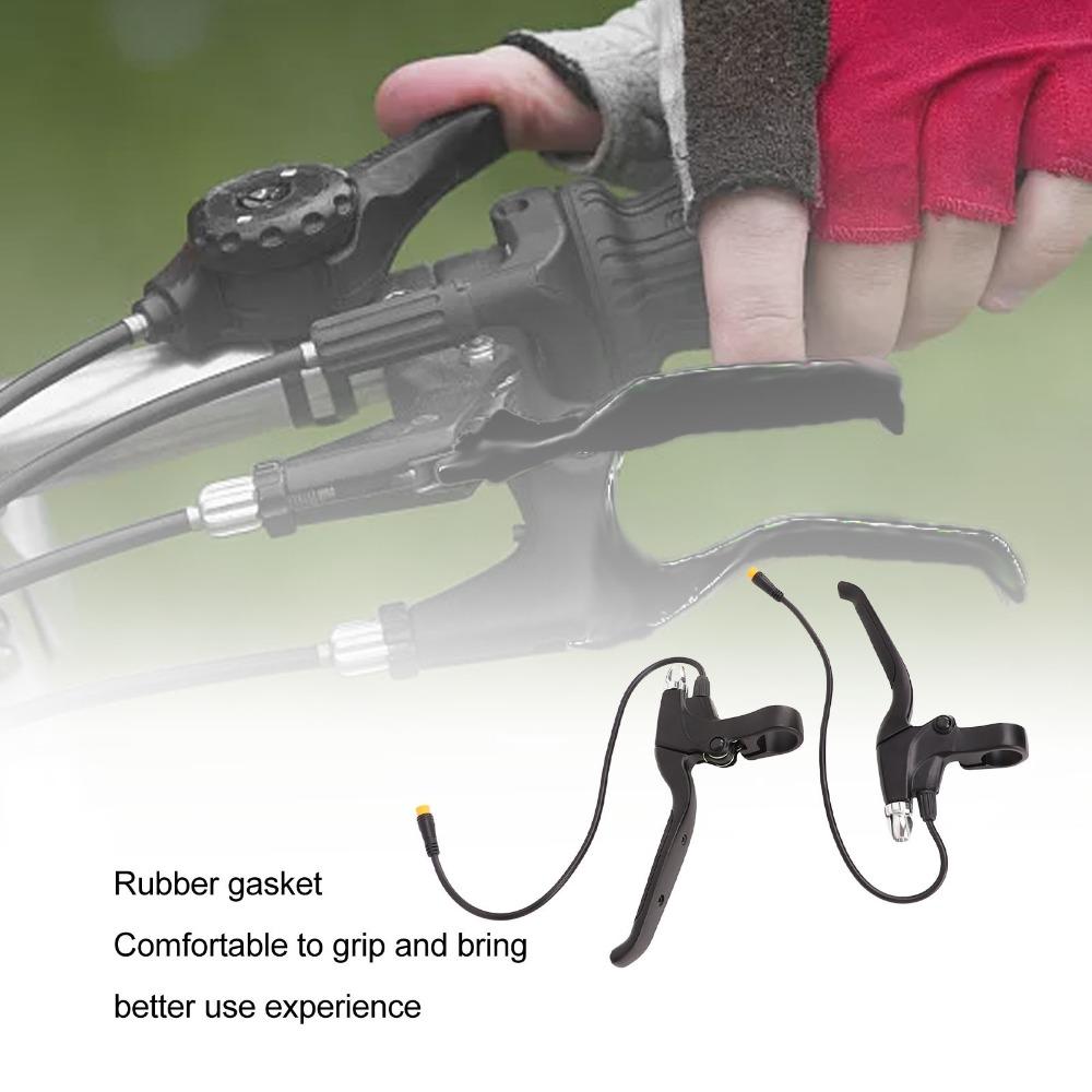 1Pair Waterproof Interface Electric Bike Brake Levers Brake Handles Electric Bicycle Accessories
