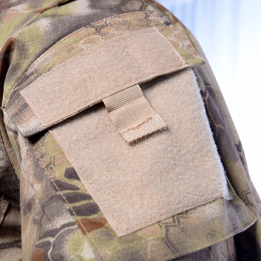 Hunting Camouflage Ribstop Suit Blouse Cargo Pants Set With Hat