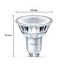 Ampoule LED Spot GU10 - Philips - 50W - Blanc Chaud - Lot De 2 - Classe A+