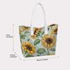 Sunflower Pattern Tote Bag Casual Large Capacity Shoulder Handbag for Daily Use