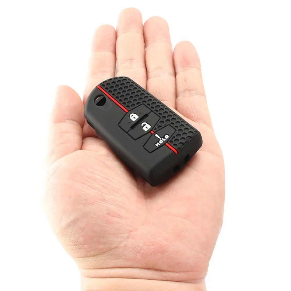 Силиконовый чехол для ключа с 3 кнопками для Mazda 2 3 5 6 CX7 CX9 RX8 MX5 MPV Demio Чехол для автомобильного ключа Чехол Пульт Дистанционного Управления Корпус Брелок Сумка Защитник