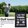 Полотенце для гольфа из микрофибры с забавным принтом, чистящее полотенце для мячей для гольфа с зажимом для любителей гольфа, друзей, мужа, парня