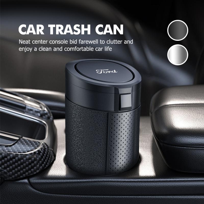 bldf8 Car Trash Can Durable Waterproof ABS Garbage Storage Box For Ford Fiesta Ranger Mondeo Escape Ecosport Fusion Explorer