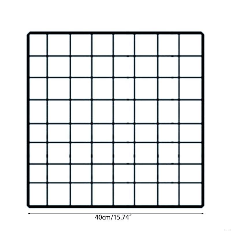 62KD Metal Wire Panel Memo Board Photo Picture Display Shelf Rack Wall