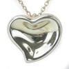 Used TIFFANY&Co. Necklace Curved Heart Silver925 4.1g Silver Accessories