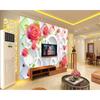 Современные ювелирные изделия Цветочные обои Большая роза Цветок Фреска Гостиная Спальня Фон Настенная роспись