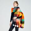 New Men Women Cashmere Scarf Shawl Thicked Warm Blanket Colorful Plaid Long Tassels Soft Shawls Neck Wraps Pashmina Scarves