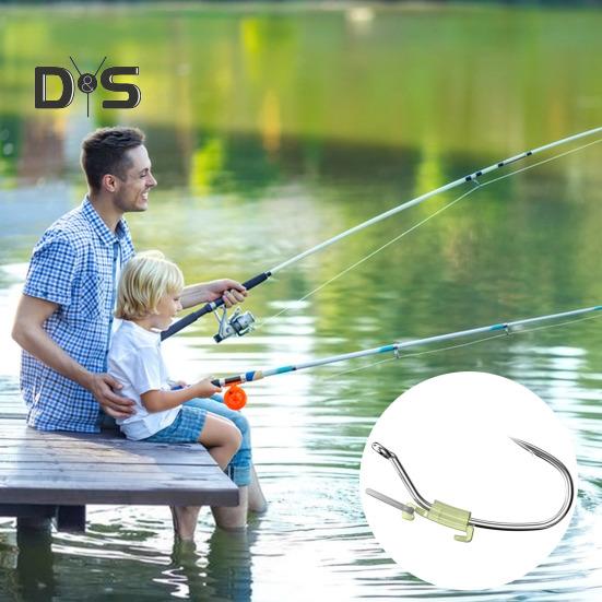 5/15/25 шт. светящийся крючок для фиксации живой креветки, прочный металлический крючок с зазубринами для ловли пресноводного сома, окуня, рыболовные принадлежности