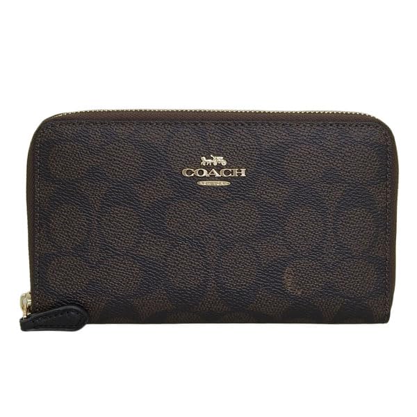 Кошелек средний кошелек Outlet Brand Brown Signature Canvas MDM ID ZP SIG CNVS CW781IMXAQ [Coach] женский [Товар]