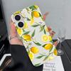 Лимонная Свежая Фруктовая Пара Совпадающий Силиконовый Чехол Для Iphone 12 16 Plus 11 15 14 13 17 Pro Max Влюбленные Парная Крышка для Телефона