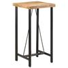 VidaXL Bar Table, Square Bistro Table, Sofa Side Table, Dining Table, Living Room Furniture, Solid Wood of 356380
