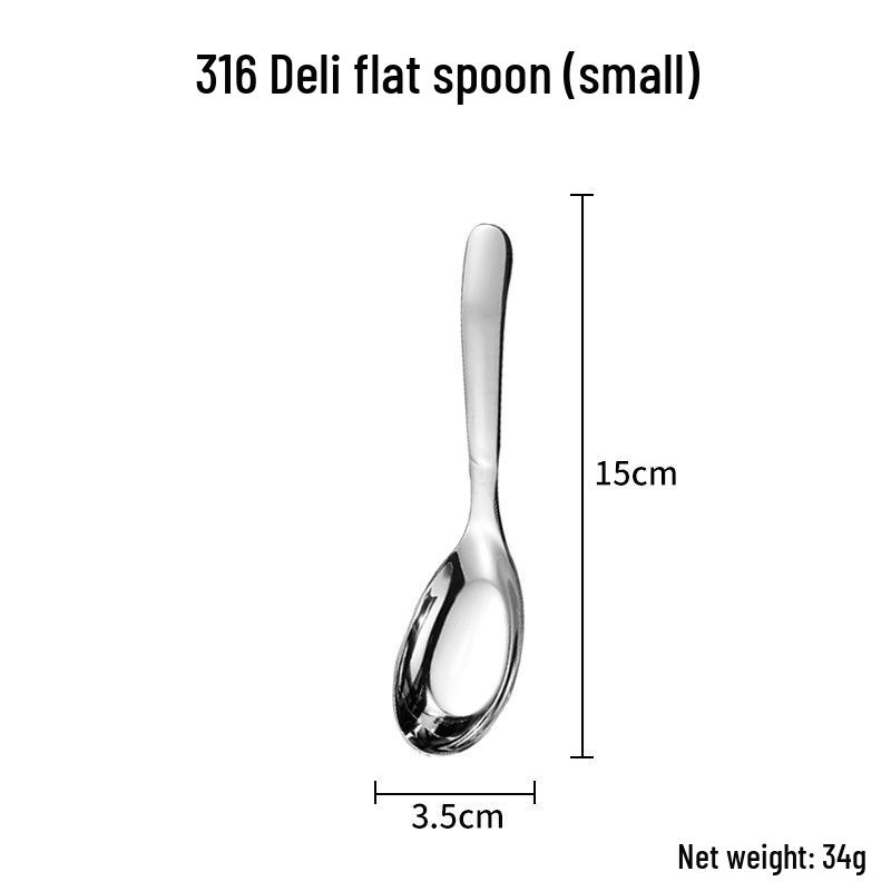 Набор столовых приборов из нержавеющей стали 316: Суповая ложка, Фруктовая вилка, Половник, Скребок для западной кухни