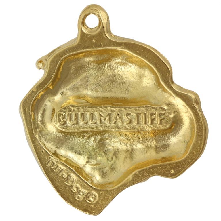 Bullmastiff - necklace with a dog in a gift box, gold-plated pendant for a dog lover, striking jewelry by Art-Dog