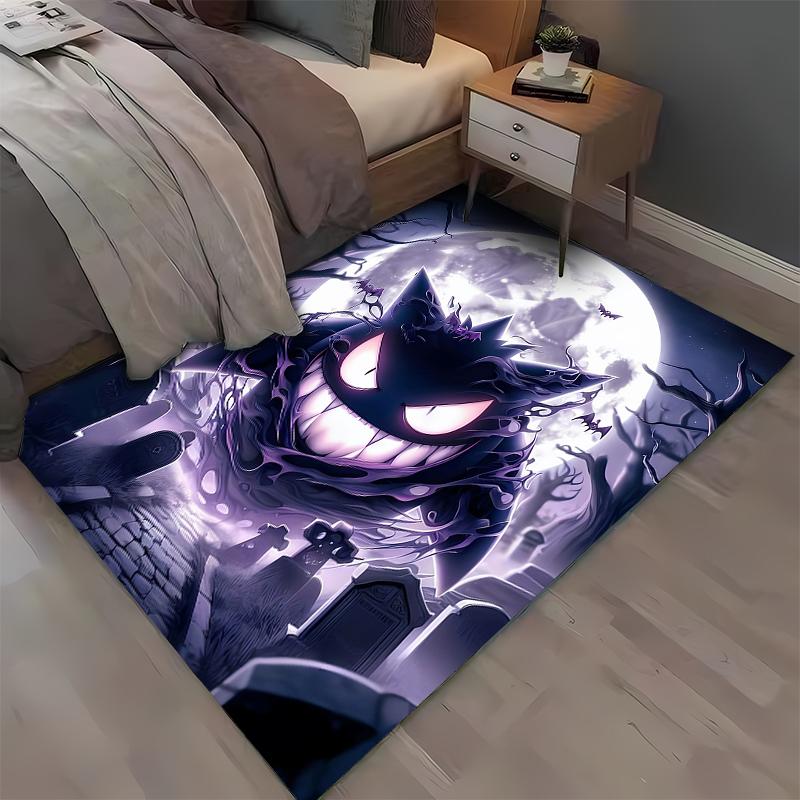 1PC Gengar Pattern Printed Rug Bedroom Living Room Anime Carpets for Girl Room Floor Mat Home Decor Non-Slip Rug Fast Shipping