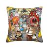 Game Cupheads Square Pillow Cases Mugman Cushion Cover Fashion Zipper Decor Pillowcase for Home cm