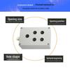 Yundu 9-Hole Double-Row Metal Cast Aluminum Control Box