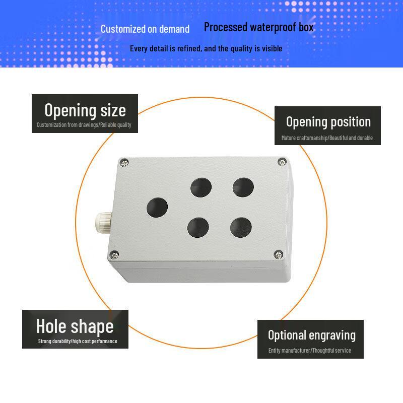 Yundu 9-Hole Double-Row Metal Cast Aluminum Control Box