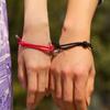 Love Couple Bracelet Handmade Fortune Bracelet Retro Magnetic Heart Bracelet  Couple
