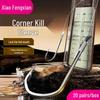 Крючки с двойным рукавом Xiao Feng Xian с шипами против побега с поводком (20 комплектов)
