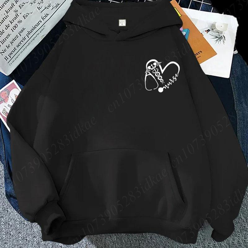 Толстовки для женщин с надписью «Зарегистрированная медсестра RN», персонализированная толстовка медсестры RN, забавные толстовки медсестры, зарегистрированная черная толстовка