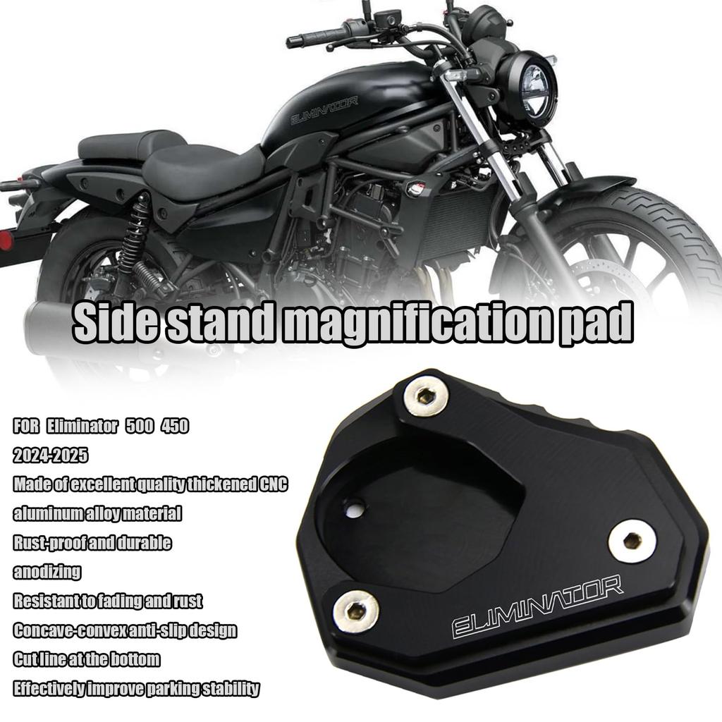 FOR Eliminator 500 450 Eliminator 500 450 2024 Motorcycle Kickstand Foot Side Stand Extension