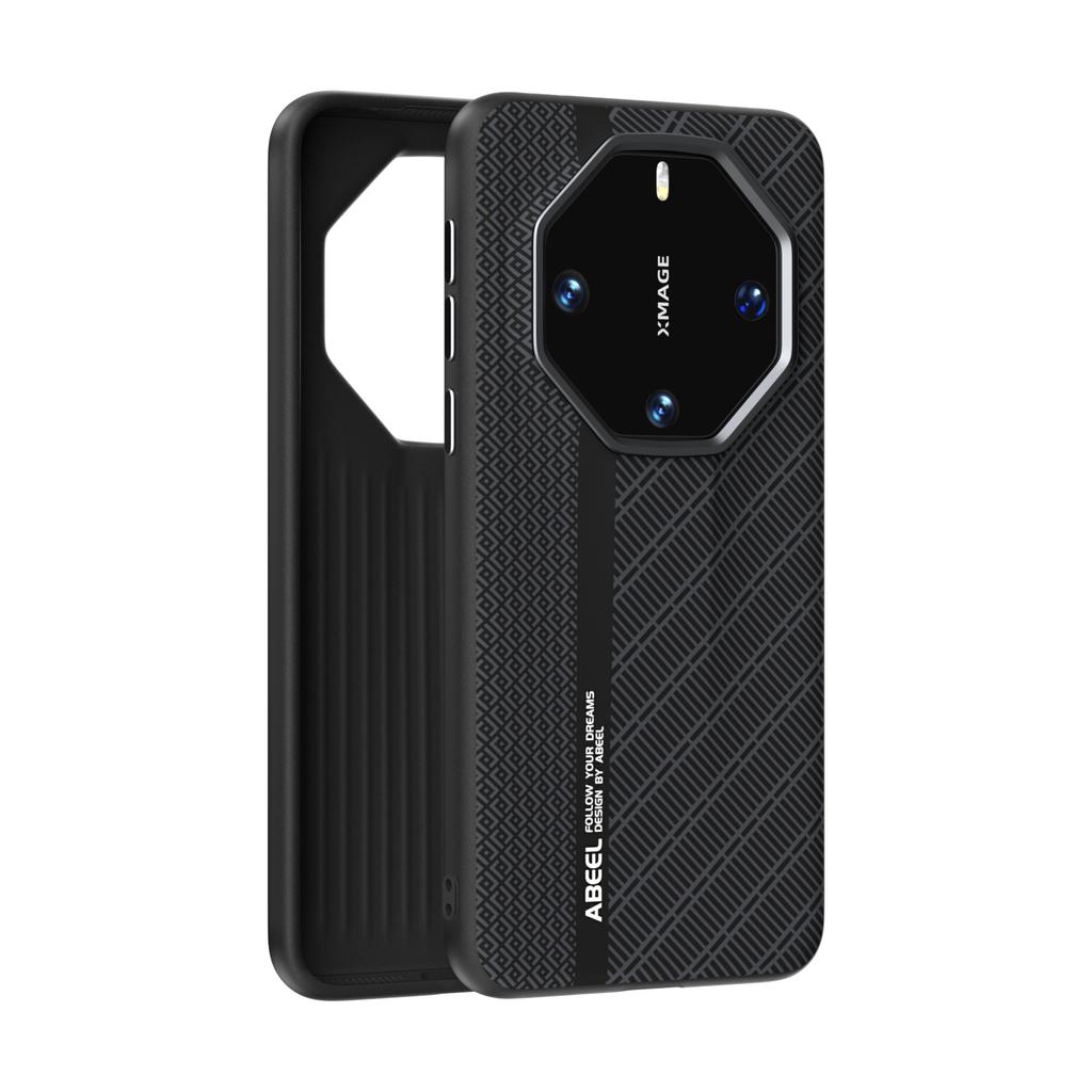 Чехол для Huawei Mate 60 RS Тонкий Легкий Ударопрочный Защита от отпечатков пальцев Металлический ободок Объектива Противоскользящая ручка Чехол из углеродного волокна Funda