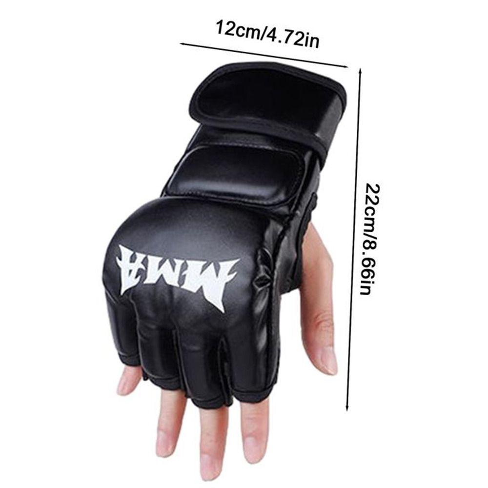 1Pair Professional Training Gloves Kickboxing Gloves for Adult Sanda Boxing UFC Training