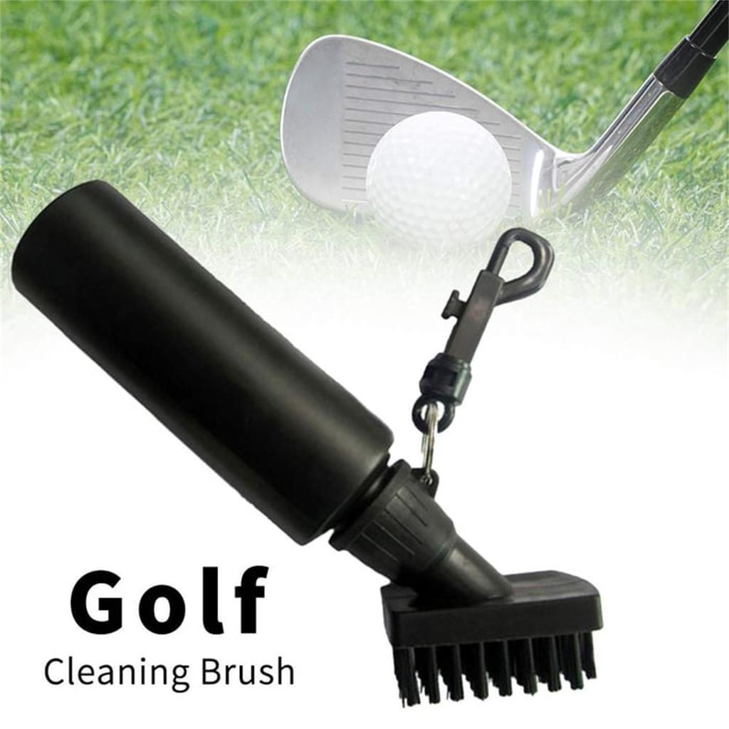 Golf Club Cleaner Brush, Golf Water Brush With Spray Bottle Holds 5 Ounces Of Water, Golf Club Cleaning Kit - With Cover & Retractable Clip