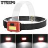 Мини COB AA Маленький налобный фонарь LED Открытый Кемпинг Пеший Туризм Ночная езда Рыбалка Фары Пластиковый Головной Фонарь