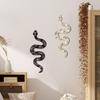 2 Pieces Wooden Snake Plaques Wall Decoration Boho Art Multipurpose for Home Farmhouse Hand