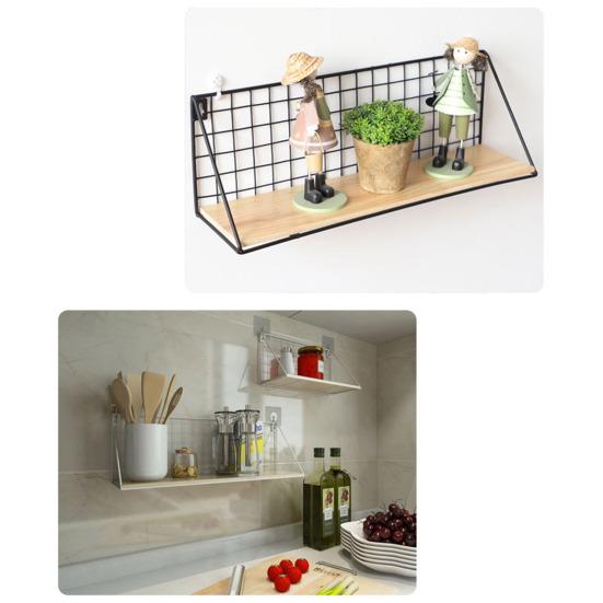 Креативная настенная полка, прочная железная конструкция, прочная несущая настенная корзина, стеллаж для хранения