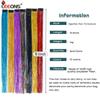 15 Colors Clip In Hair Tinsel Fairy Hair Tinsel 19.5 Inches Glitter Colorful Clip On Tinsel Hair Extension For Women Girls Party