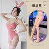New Sexy Lingerie Bunny Sexy Onesie Chest Pad Garter Belt Open Crotch Uniform Temptation Set 711