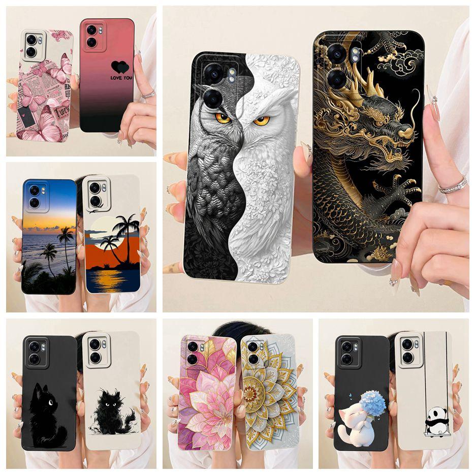 Чехол для Oppo A77 5G CPH2339 Крутой Чехол с Рисунком Совы и Дракона Ударопрочный Чехол для Телефона Для Oppo A77 A 77 OppoA77 5G Мягкий Fundas Coque