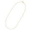 24K Necklace K24 Screw Chain Made In Japan Pure Gold Certification Stamp 42cm Pull Ring [Fairy Kallet] 1.7g
