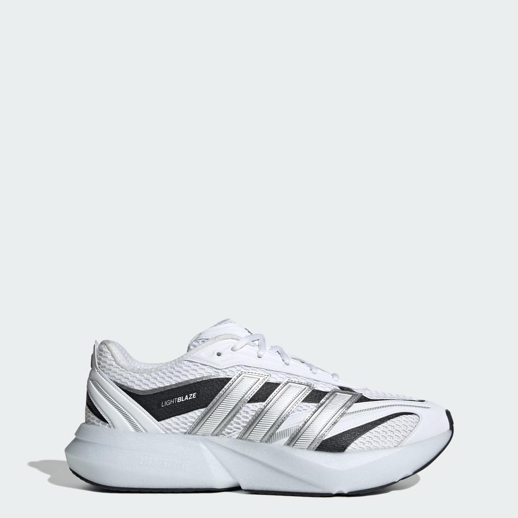 adidas Lightblaze Glow Shoes JP6288 Men's Sportswear Sneakers Cloud White / Matte Silver / Core Black