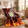 Aston Villa Football Print Flannel Blanket Soft Warm Sofa Bed Throw Blanket For Home Office Bedroom