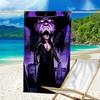 Moonlit Graveyard Undertaker Beach Towel - Soft, Absorbent Microfiber, Lightweight, Ideal for The Beach, Parties, Travel, Camping fan gifts