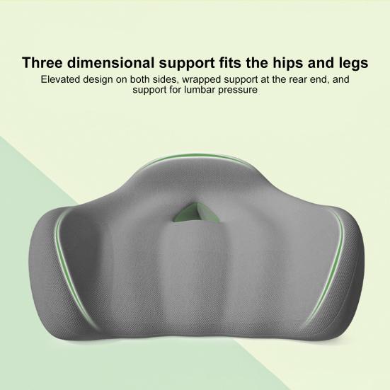 Подушка сиденья Yousheng Эргономичный дизайн Полая дышащая нескользящая конструкция Снятие давления Пена с эффектом памяти Подушка сиденья для офисного стула