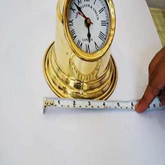 Винтажный стиль настольные часы многофункциональные металлические латунные красивый декор