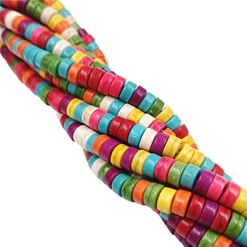 Череп Крест Цветок Плоские Бусины Луна Искусственные Бирюзовые Бусины-Проставки DIY Браслет Ожерелье Аксессуары