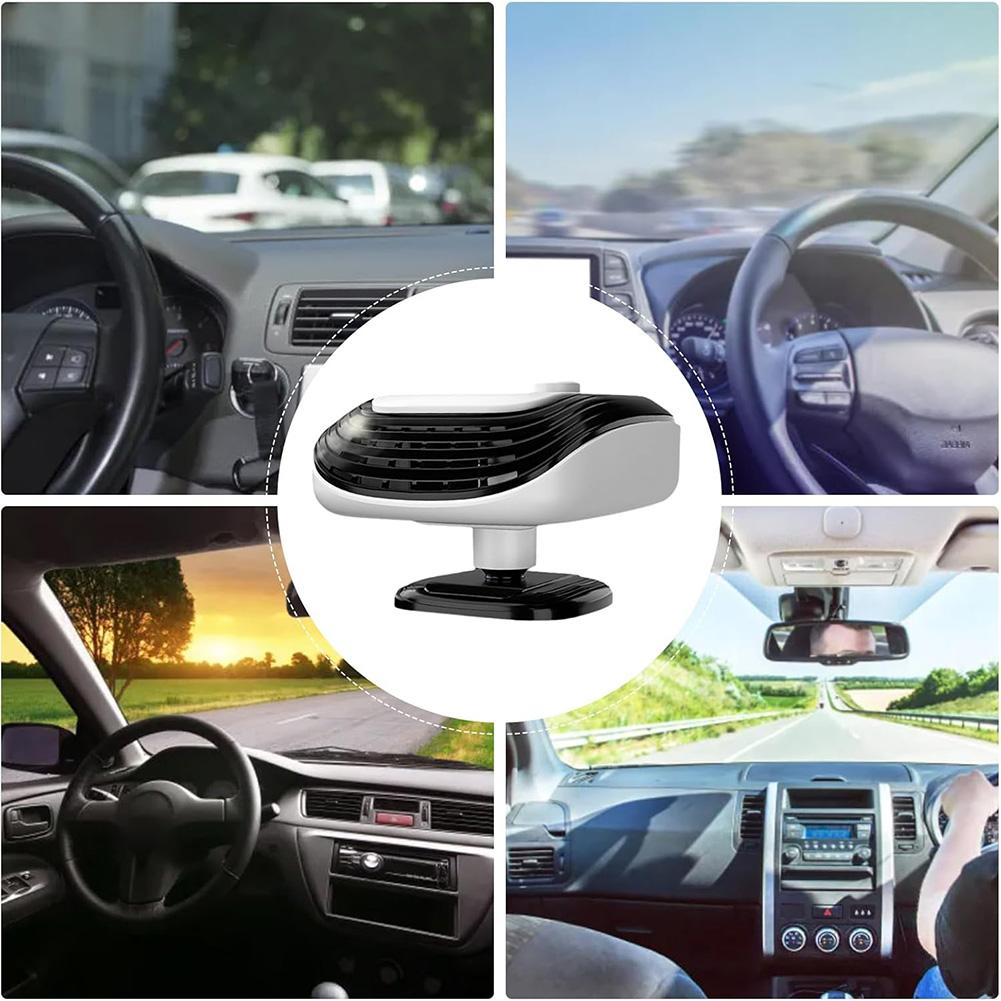 12V Vehicle Heater with Defrost and Defog Features Fast Heating Technology for Windshield Frost and Fog Removal
