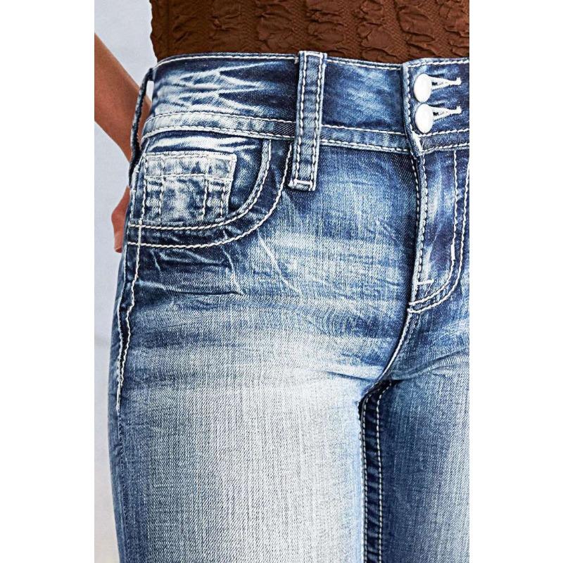 Женские новые весенние джинсы с вышивкой, высококачественные прямые тонкие эластичные брюки