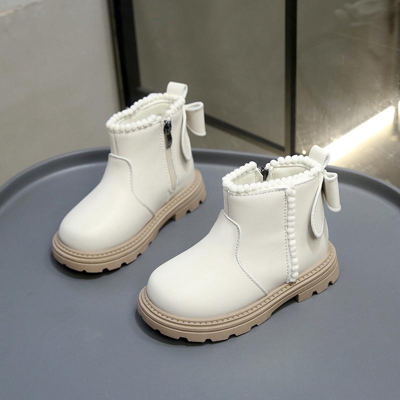 Модные мартинсы для девочек: Осень/Зима 2025 с Мягкой Подошвой и Вельветом, Дизайн Принцессы до Щиколотки.