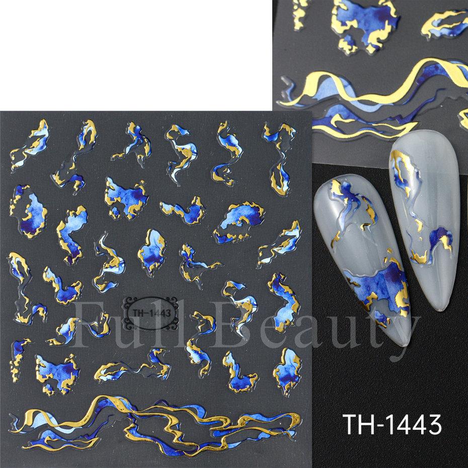 Nail Art Sticker, European And American Style Snake Year Cartoon Snake Pattern Small Spirit Snake Thin Tough Adhesive Nail Sticker